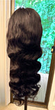 24” 100% Human hair 13x4 180% with elastic band and curly babyhair new in bag 🖤