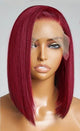 10” 100% Human Hair Blunt Cut Full 13x4 Frontal wigs 99J Small Knots New in Packs ♥️