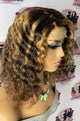 Shop Now! 12” 100% Human Customized 4x4 Highlight Closure Wig